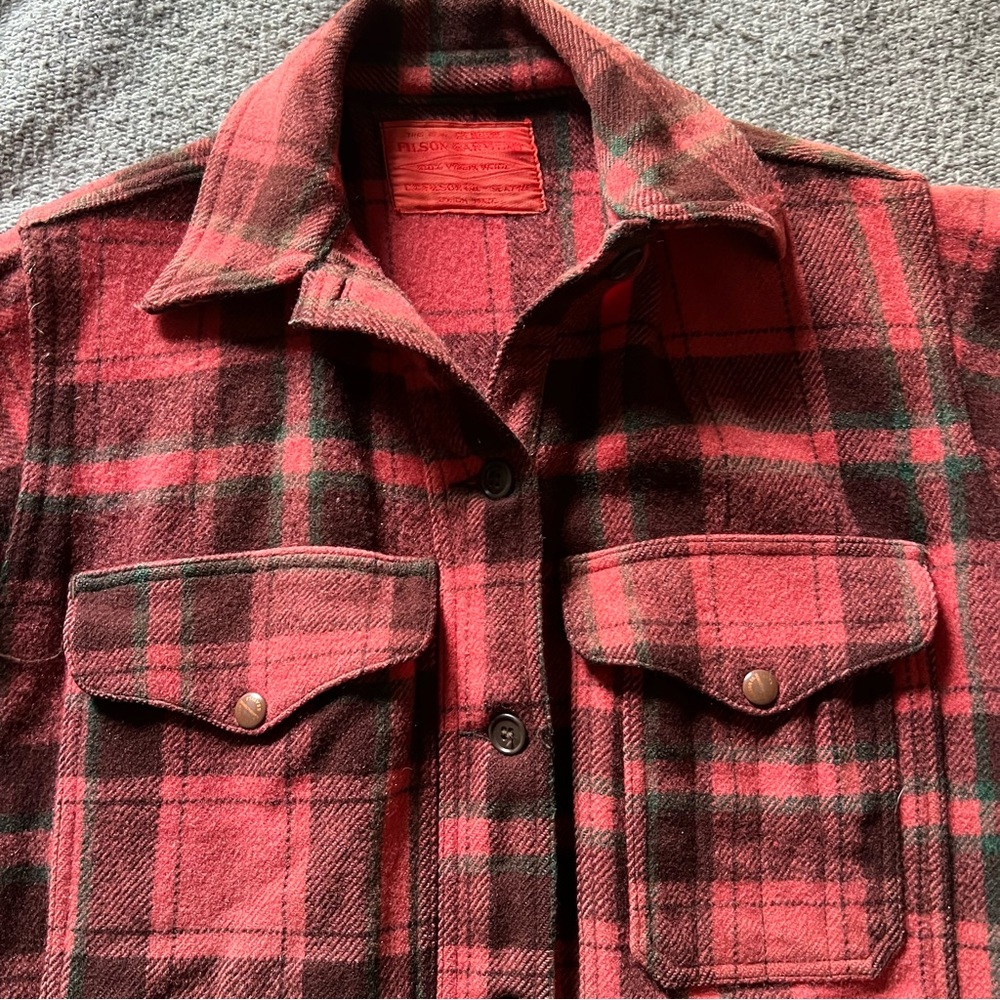 Filson Women’s Mackinaw Cruiser | Made in USA | Vintage 1950s Rare Wool - Picture 3 of 16